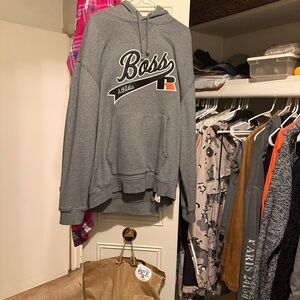 Boss Athletic Gray Hoodie